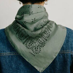 OZMA Silk Bandana - Juniper